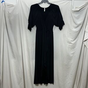 Emerald Black Maxi Dress